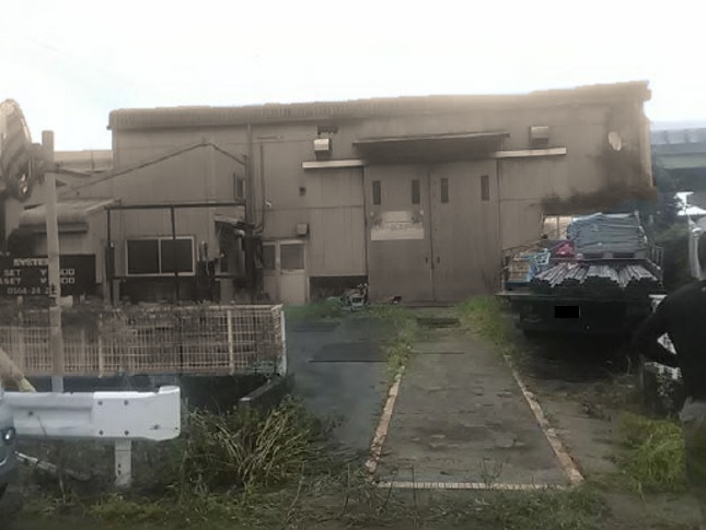 解体前写真：工場（鉄骨造平屋）｜北名古屋市