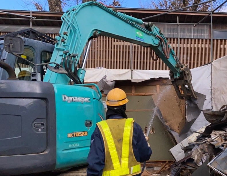 解体作業中写真：愛知県刈谷市　I様邸（木造）｜愛知県刈谷市