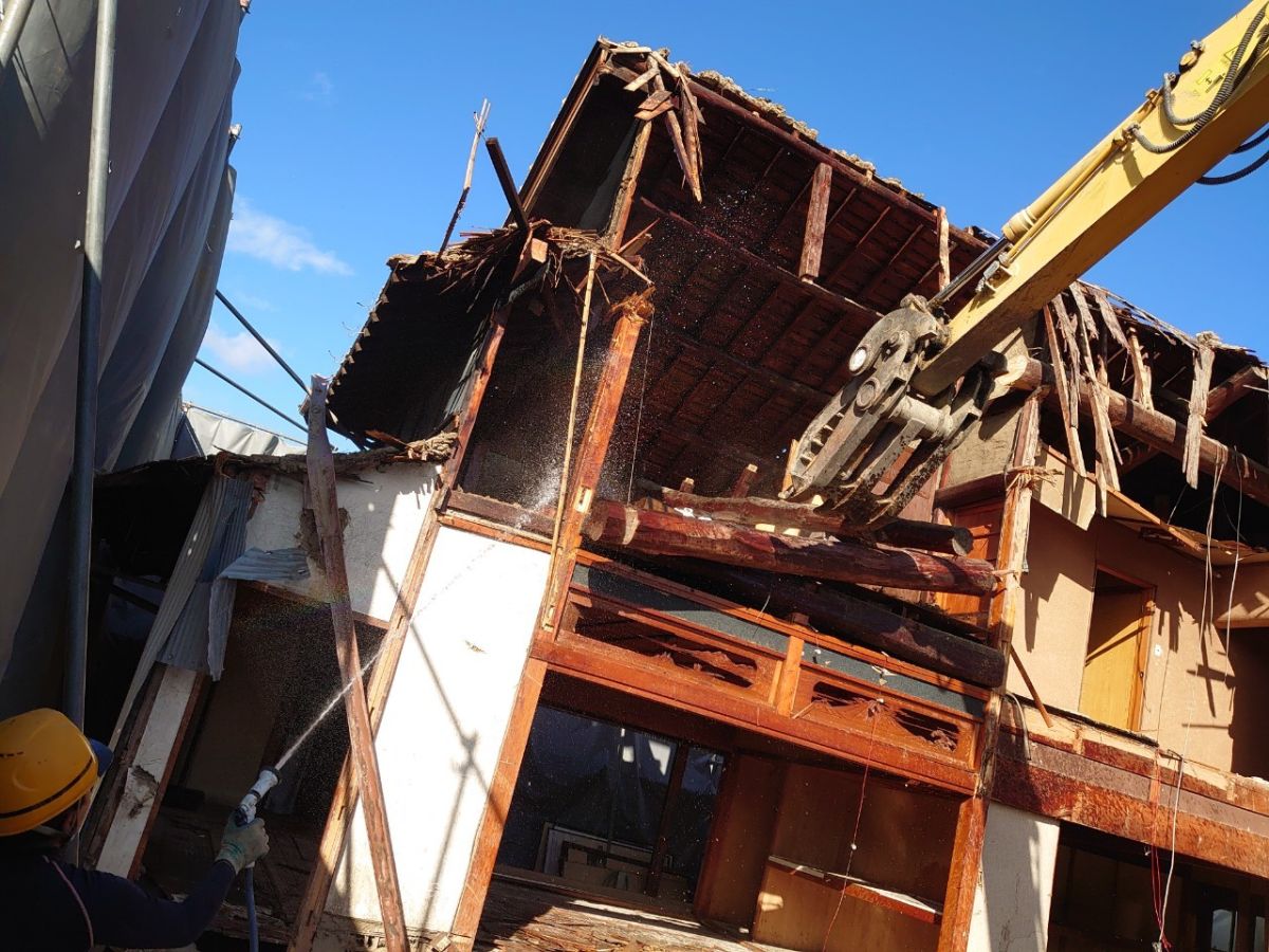 解体作業中写真：愛知県あま市　A様邸（木造）｜愛知県あま市