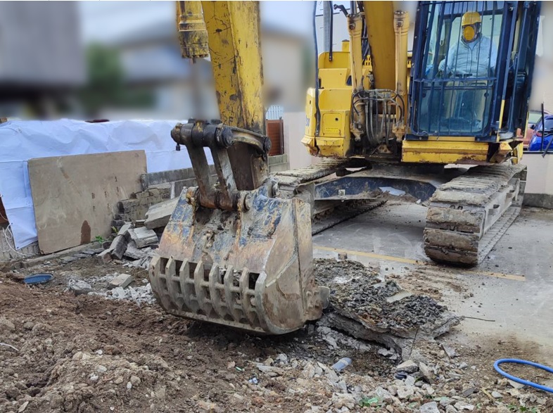 解体作業中写真:名古屋市昭和区 O様邸(木造)|名古屋市昭和区