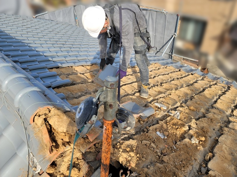 解体作業中写真：愛知県刈谷市　A様邸（木造）｜愛知県刈谷市