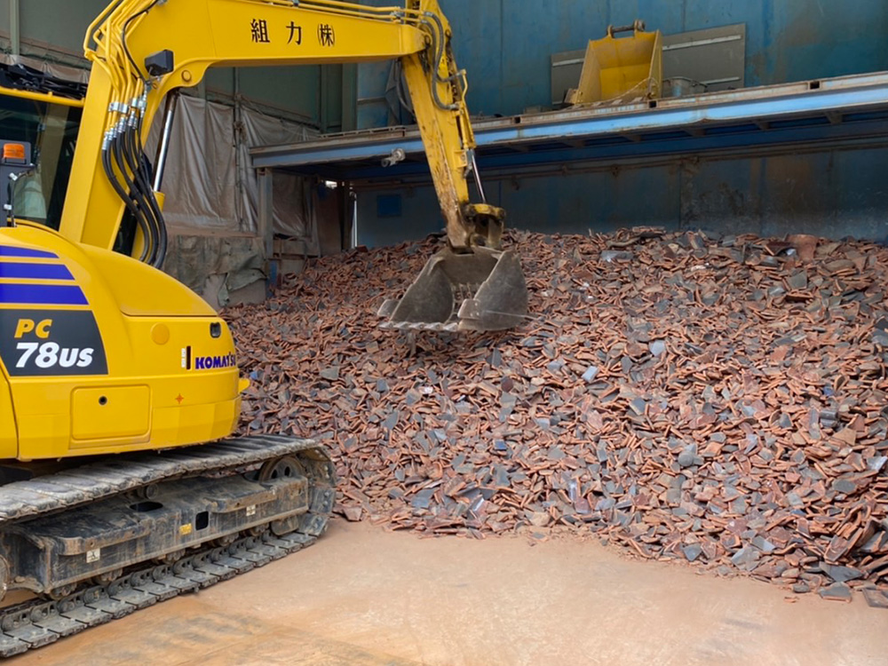 廃瓦リサイクル_保管