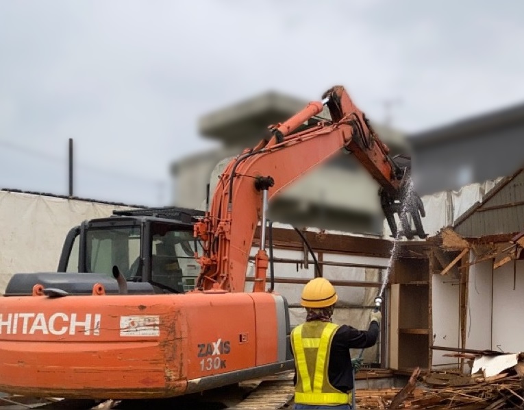 解体作業中写真:愛知県春日井市 A様邸(木造平屋建て)|愛知県春日井市